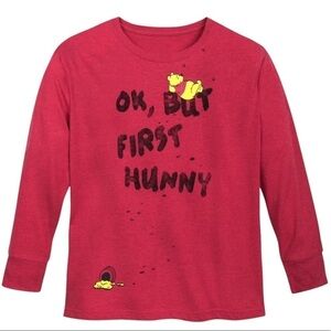 Disney Parks Winnie The Pooh Ok But First Hunny Shirt Top